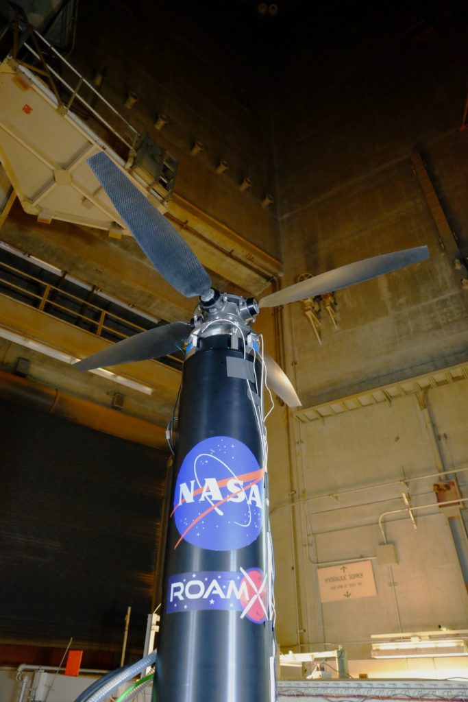 ROAMX testing in the Planetary Aeolian Laboratory (PAL) at NASA Ames Research Center 